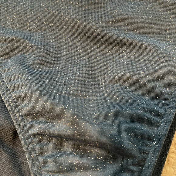 NWOT A&F Blue Shimmer Bikini Bottom - Picture 2 of 5
